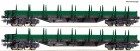 67081 Roco Set of 2 flat cars type Res